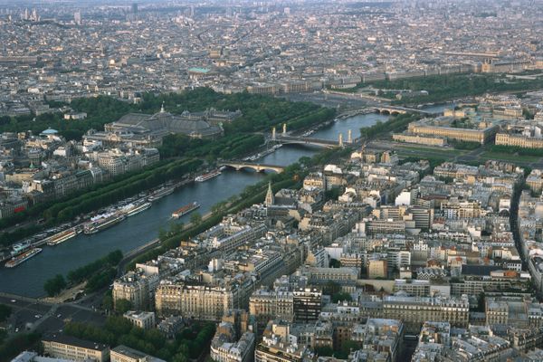 Vue aérienne de Paris