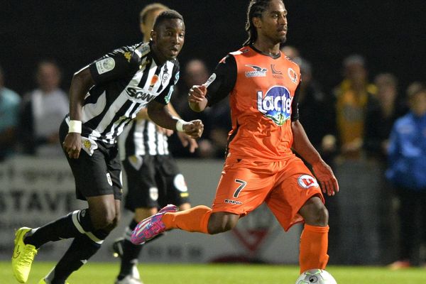 Wesley Said a inscrit le but lavallois contre Châteauroux (ici, Saïd lors de la 7ème journée contre Angers)