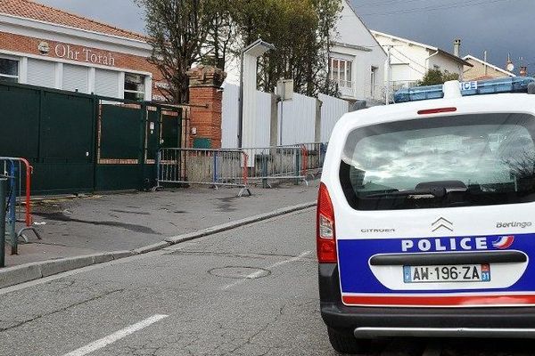 L'école juive de Toulouse où Mohamed Merah a tué quatre personnes en mars 2012. 