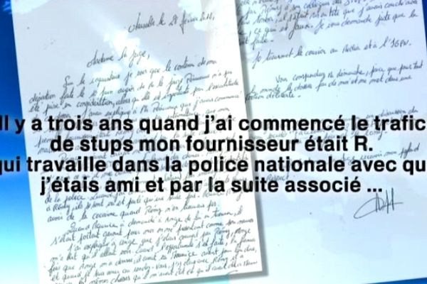 La lettre écrite en février  n'est sortie que pendant l'enquête sur la BAC Nord. 