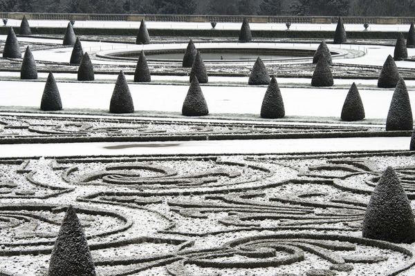 Les jardins du château de Versailles sous la neige, le 5 février 2018.