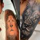 Ryan, déçu de son tatouage de lion, l'a fait recouvrir chez un professionnel