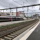 Un TGV en gare de Montpellier Saint-Roch.