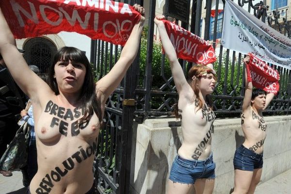 Les trois Femen ont été arrêtées le 29 mai 2013 à Tunis