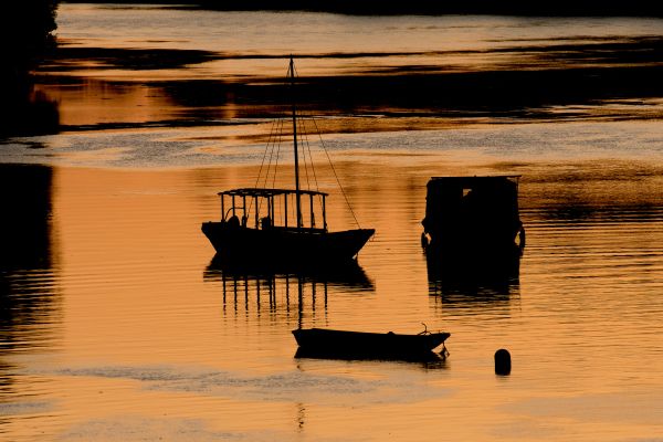 Un coucher de soleil sur la Loire