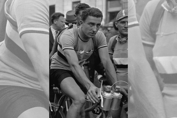 Émile Idée, avant le départ du 34ᵉ Tour de France à Paris, le 25 juin 1947.