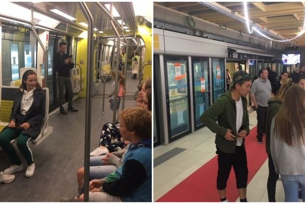 Les Rennais découvrent les nouvelles rames de leur métro