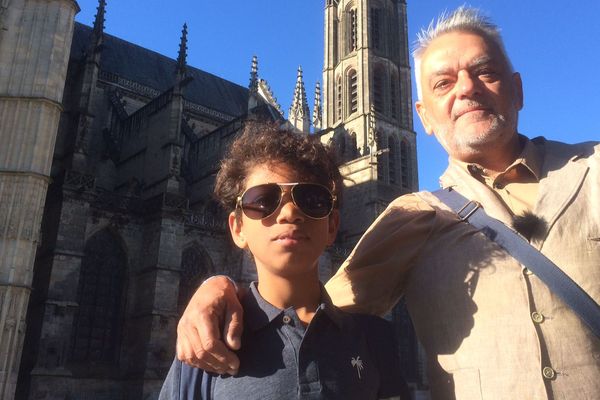 Laurent Pingault et son fils Oliver