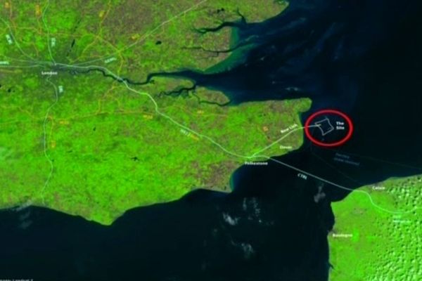 L'aéroport de Goodwin, au large du Kent, ne serait qu'à 47 minutes de Calais.