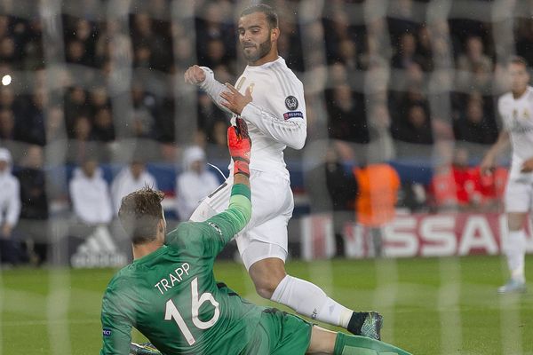 Kevin Trapp, gardien de but du PSG, le 21 octobre face au Real Madrid.