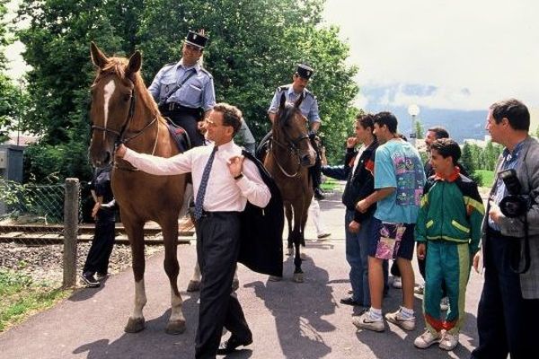 Alain Carignon et la police montée