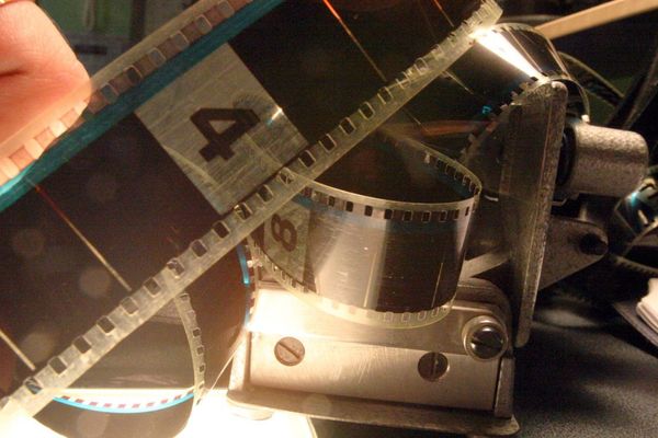 A l'Odyssée aussi les vieilles bobines de film sont remplacées peu à peu par le numérique