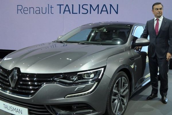 La nouvelle Renault Talisman présentée par le PDG de Renault Carlos Ghosn.