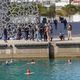 En mars 2021, à l'initiative de l'association "Les libres nageurs ", une dizaine de baigneurs se sont baignés dans le bassin du Mucem pour dénoncer la pénurie de piscines publiques.