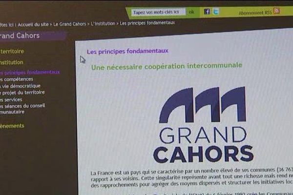 Le site internet du Grand Cahors, deux fois victime en une année. 