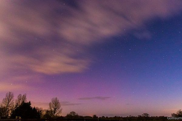 Les aurores boréales vues dans le ciel de l'Orne dans la nuit de dimanche à lundi.