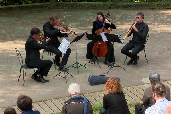 Le quatuor à cordes en concert à Huelgoat, le 22 mai 2023