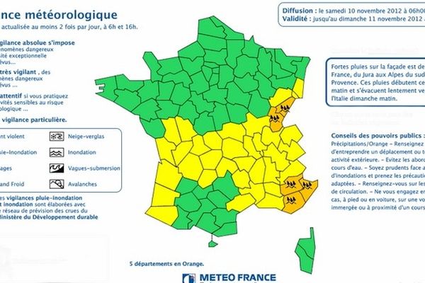 Météo France fait une alerte "orange" dans la région.