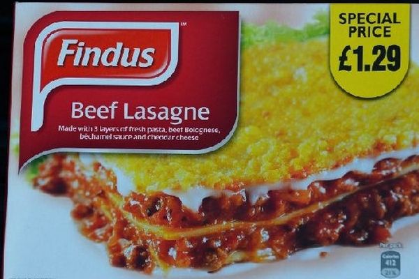 Une boîte des lasagnes incriminées.