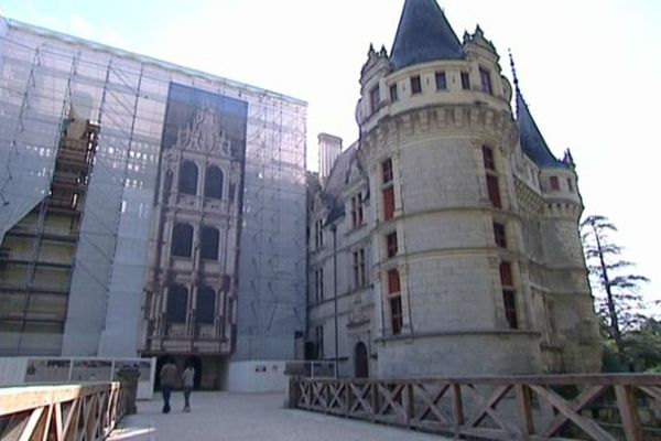 Grand chantier de rénovation au château d'Azay-le-Rideau