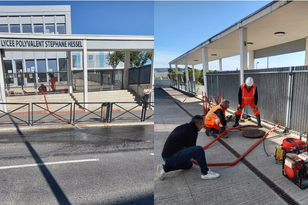 Une panne de canalisation a eu lieu ce vendredi 13 mai au lycée Hessel d'Épernay dans la Marne.