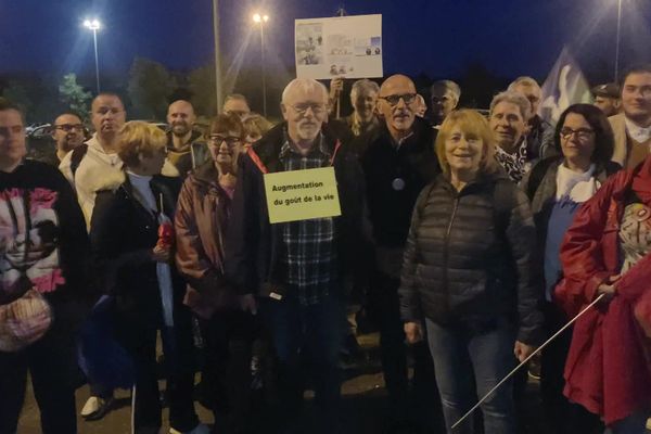 Les manifestants de Saône-et-Loire, avant de prendre la route pour Paris.