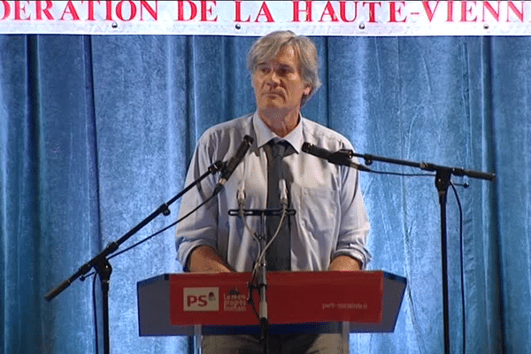 Stéphane Le Foll, lors de son discours devant les socialistes de la Haute-Vienne