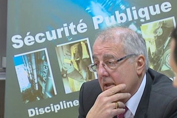 Albert Doutre, directeur départemental de la sûreté urbnaine de Lyon  se réjouit de l'efficacité du plan anti -braquage mis en oeuvre depuis 2 ans 