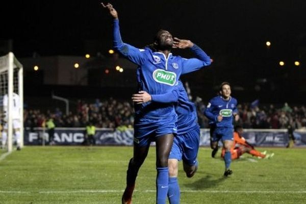 Vincent Crehin lors de la victoire face à Lorient (L1) le 3 janvier 2015