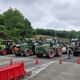 Les agriculteurs du Pays basque ont convergé par l'A63 jusqu'au péage frontalier de Biriatou, avant d'être rejoints par leurs confrères espagnols