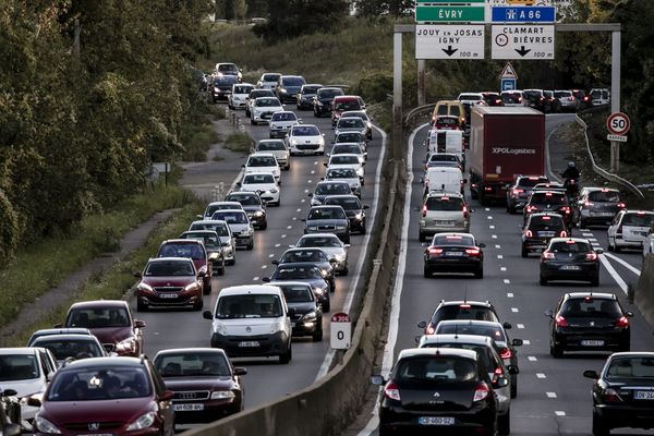 Des embouteillages en région parisienne (image d'illustration).