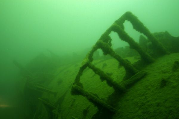 Une épave d'un sous-marin allemand coulé au large de Lorient lors de la seconde guerre mondiale