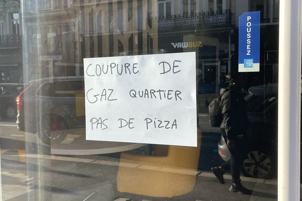 Cette pizzeria de la rue Nationale n'a pas pu ouvrir à cause d'une coupure de gaz.