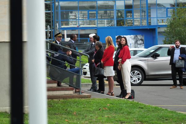 Le ministre de l'Éducation nationale est arrivé tôt ce vendredi 23 septembre 2022 au lycée Malherbe de Caen.