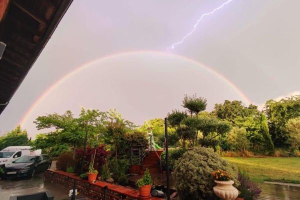 La foudre a frappé Toulouse (Haute-Garonne) dans la soirée du lundi 12 juin.