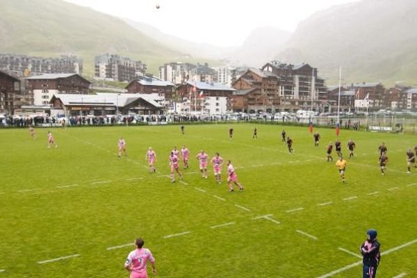 Lors du passage du Stade Français à Tignes 