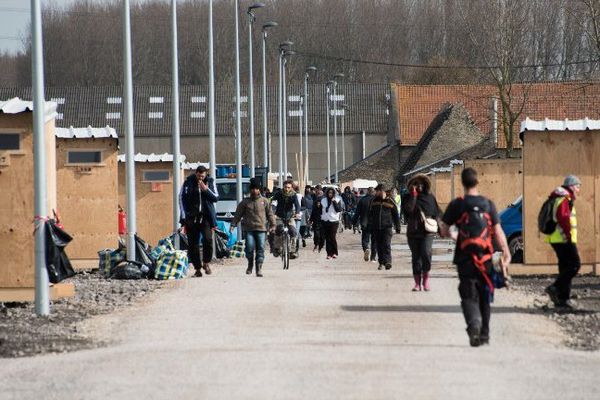 Le nouveau camp de migrants à Grande-Synthe, le 9 mars 2016.