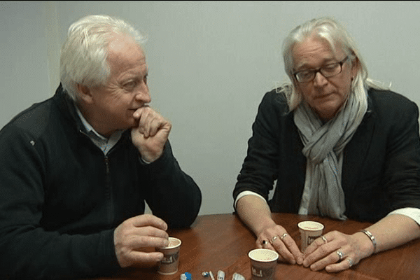 François Dufour et Yanic Soubien dernier café au conseil régional de Basse-Normandie à Caen.