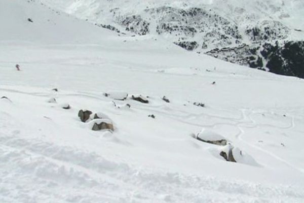 Lieu de l'accident à Méribel