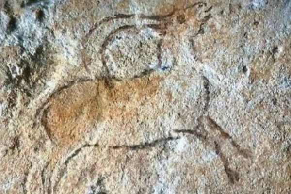 Cette image vient d'un courrier anonyme déclarant avoir découvert une nouvelle grotte dans les environs de la célèbre grotte de Lascaux (Montignac). 