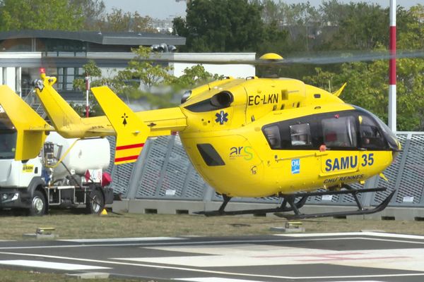 L'hélicoptère du Samu 35 a été victime d'un accident ce 23 novembre 2024 alors qu'il allait porter secours à un père et son fils ( Image d'illustration).