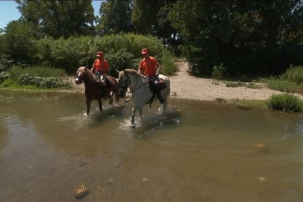 La patrouille à Cheval de la Sécurité Civile dans le Vallespir