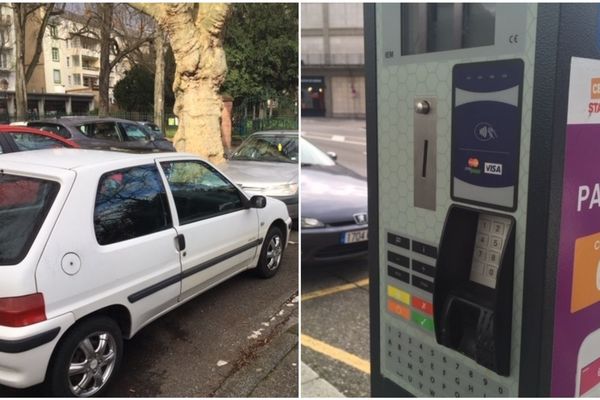 Selon les zones, le stationnement à Mulhouse (Haut-Rhin) vaut jusqu'à 1.50 euro de l'heure.