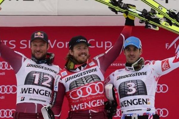 Podium super-combiné de Wengen