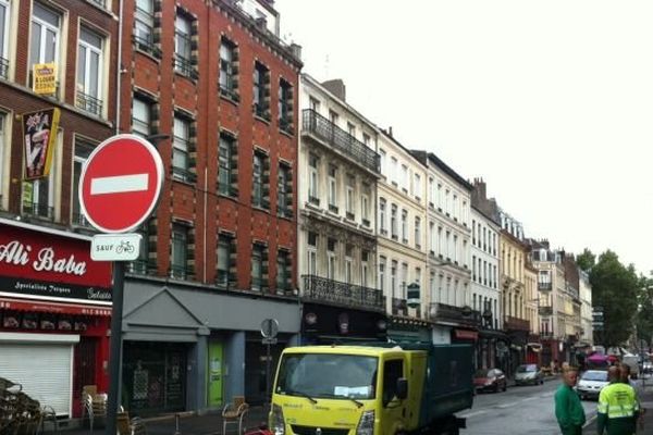 La rue Masséna à Lille samedi matin