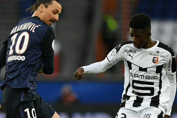 Zlatan Ibrahimovic (PSG) contre Ousmane Dembele (Rennes) 