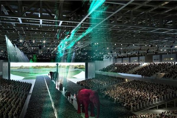 Le Hall des grands événements du futur parc des expositions