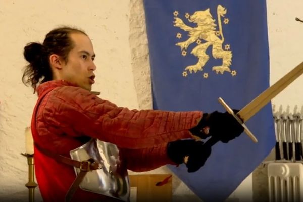 Démonstration de chevaliers au château de Meung-sur-Loire