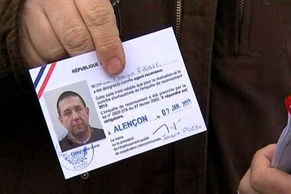 La carte officielle des agents recenseurs