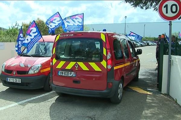 Les pompiers ont manifester à Nîmes